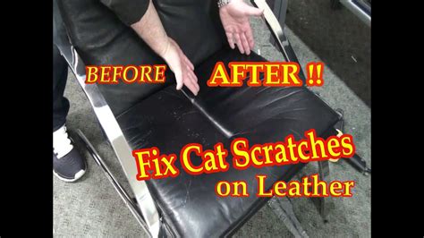 leather scratch repair technique